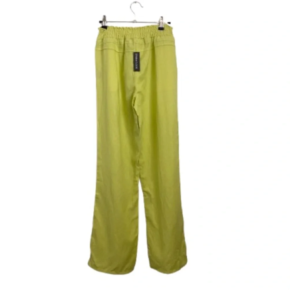 New Look Lime Green Wide Leg Pants - Picture 2 of 14